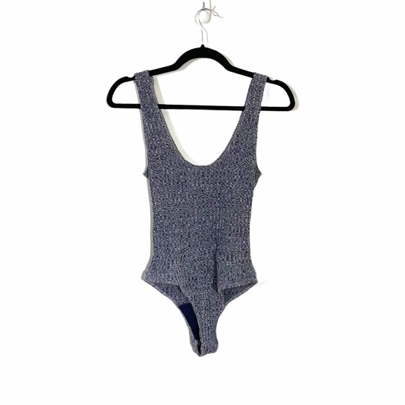 PRIVACY PLEASE Ribbed Button Front Bodysuit - Picture 3 of 7